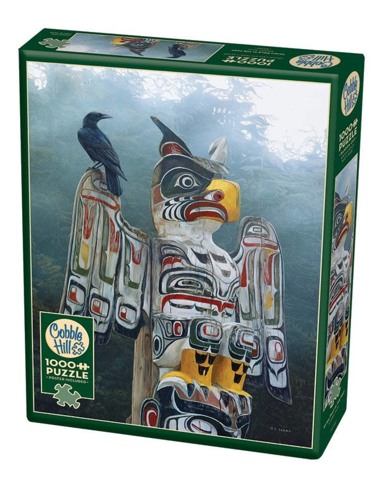 Cobble Hill Totem Pole in the Mist 1000 pc