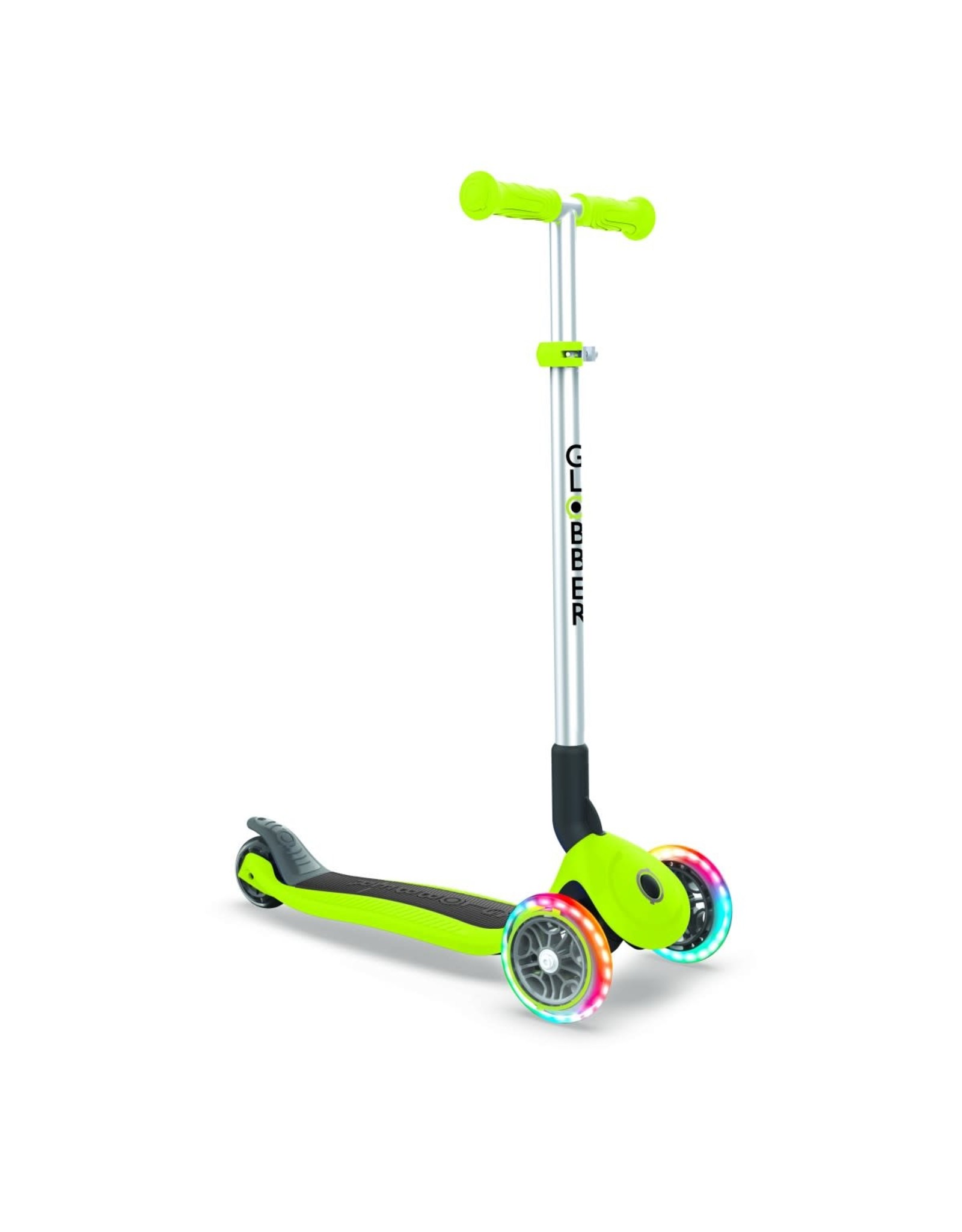 Globber Scooters & Bikes Globber Primo Foldable with Lights - Green