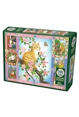Cobble Hill Blossoms and Kittens Quilt 1000 pc