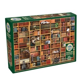 Cobble Hill The Cat Library 1000 pc