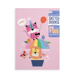 Ooly Doodle Pad Duo Sketchbooks: Safari Party - Set of 2