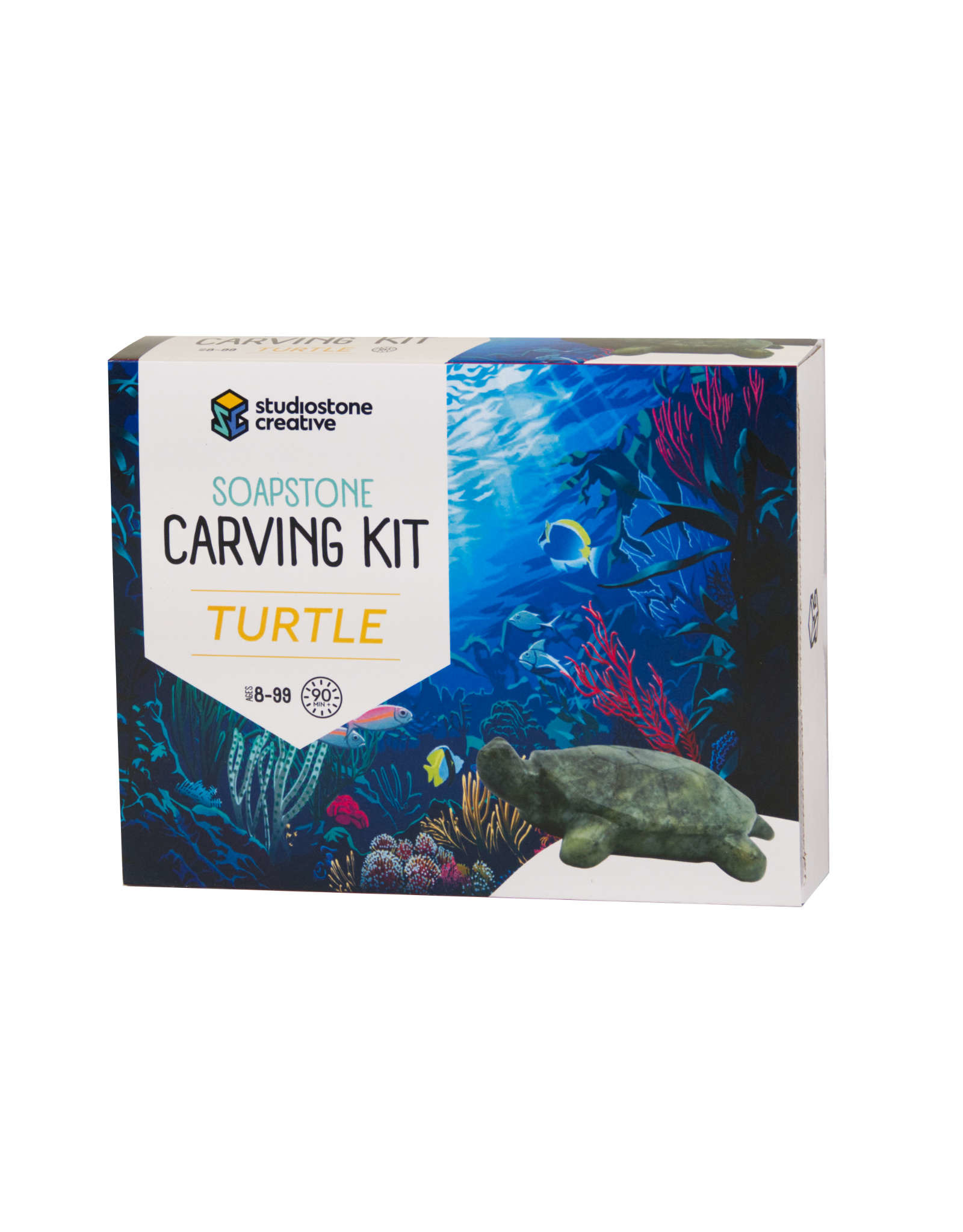 Studiostone Creative Soapstone Carving Kit - Turtle  (Made in Canada)