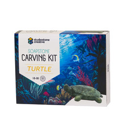 Studiostone Creative Soapstone Carving Kit - Turtle (Made in Canada)