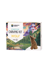 Studiostone Creative Soapstone Carving Kit - Wolf  (Made in Canada)