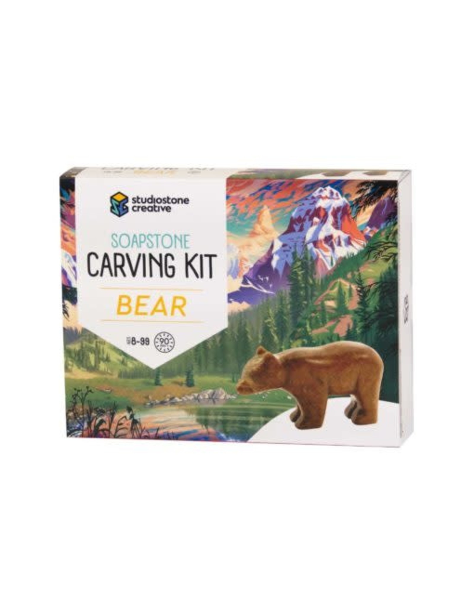 Studiostone Creative Soapstone Carving Kit - Bear  (Made in Canada)