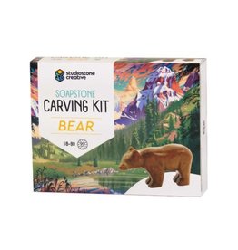 Studiostone Creative Soapstone Carving Kit - Bear  (Made in Canada)