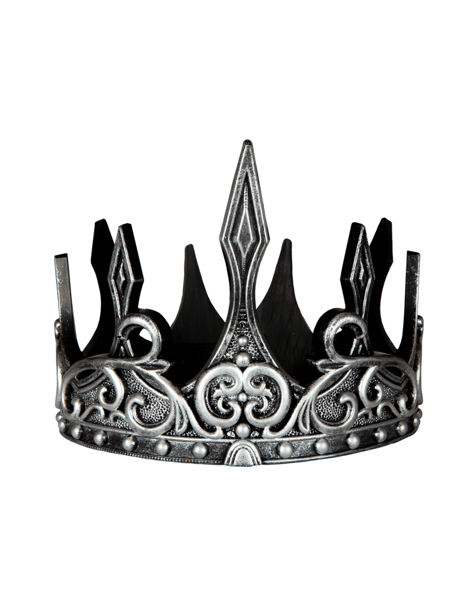 Great Pretenders Medieval Crown, Silver/Black