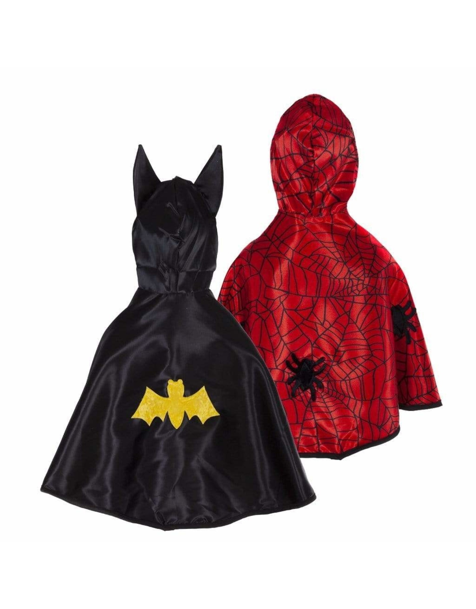 Great Pretenders Reversible Spider/Bat Cape, Size 2/3T