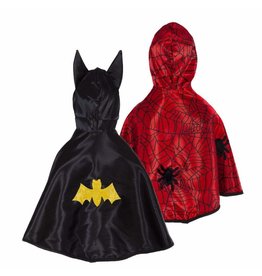 Great Pretenders Reversible Spider/Bat Cape, Size 2/3T