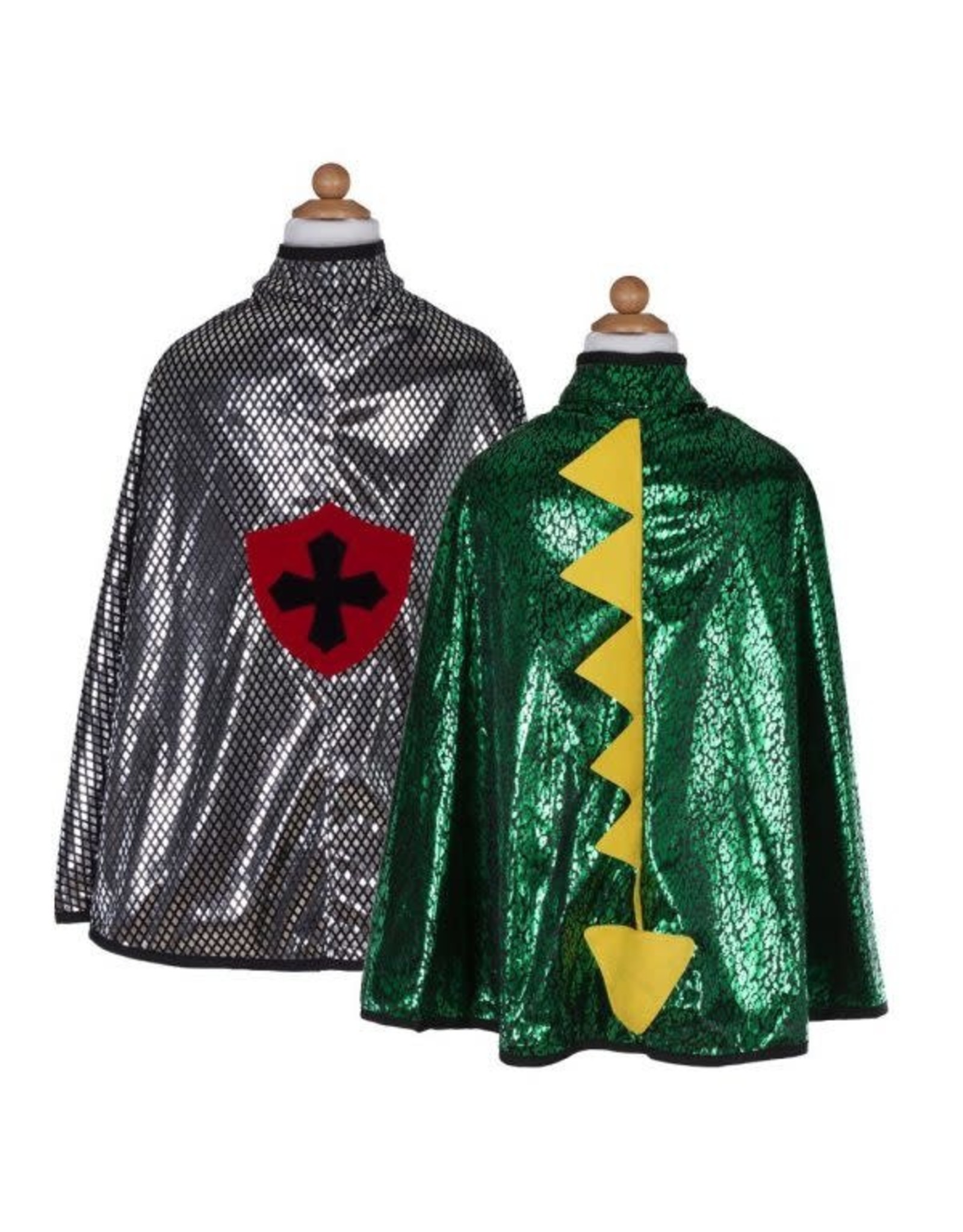 Great Pretenders Reversible Dragon Knight Cape Costume, Size 5/6