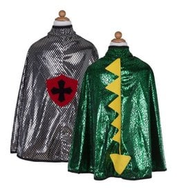 Great Pretenders Reversible Dragon Knight Cape Costume, Size 5/6