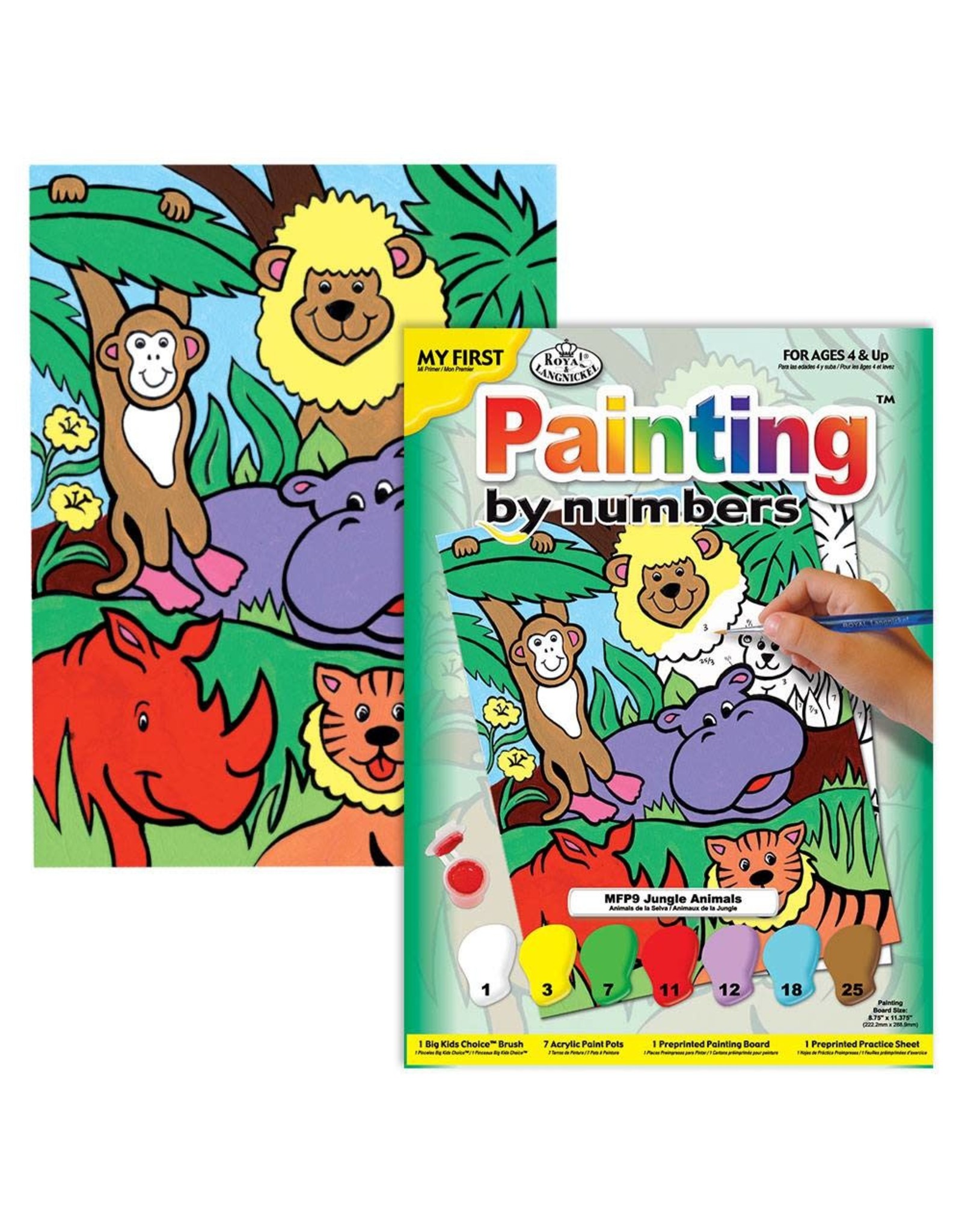 Royal & Langnickel My First Paint by Number: Jungle Animals