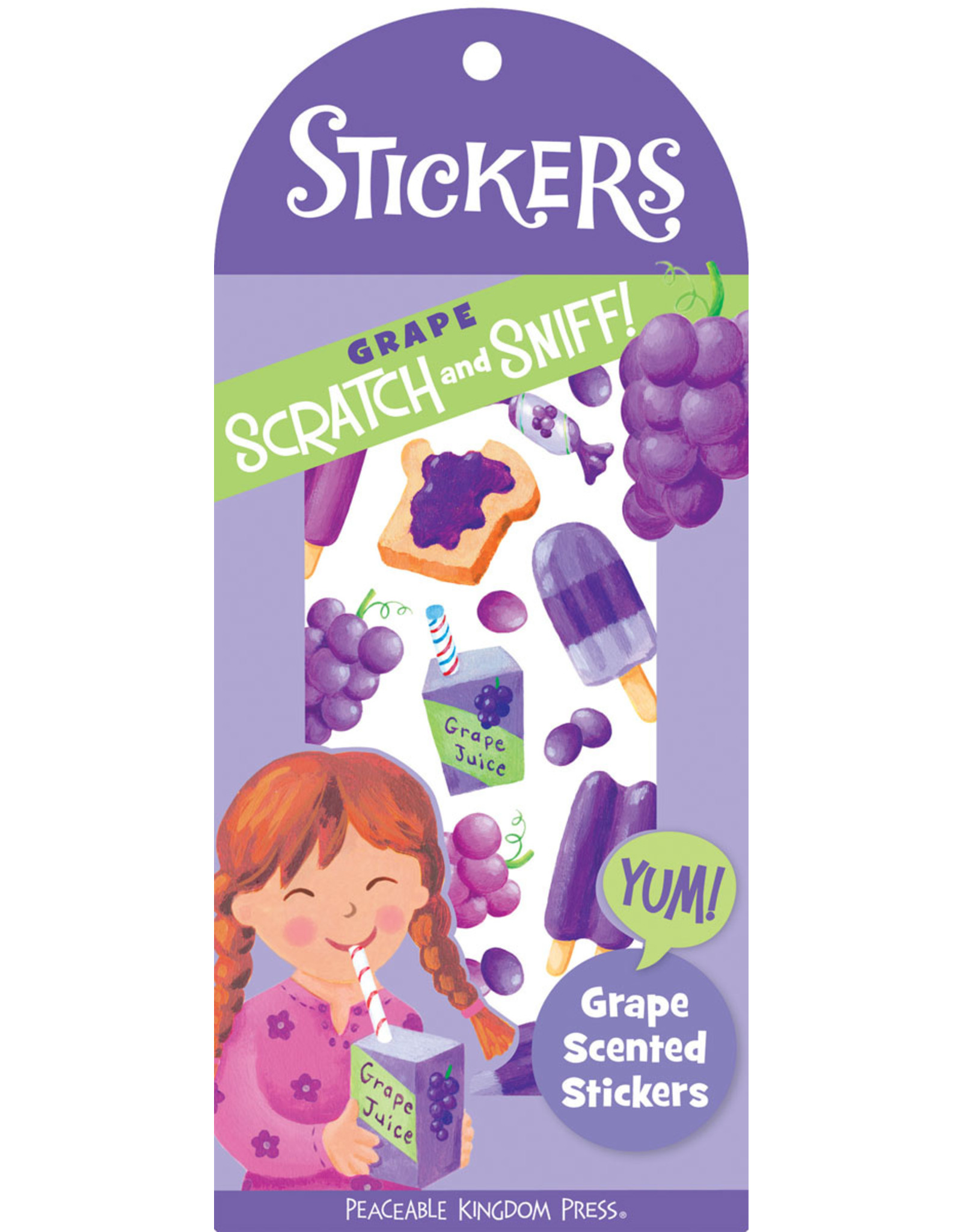 Peaceable Kingdom Grape Scratch & Sniff Stickers