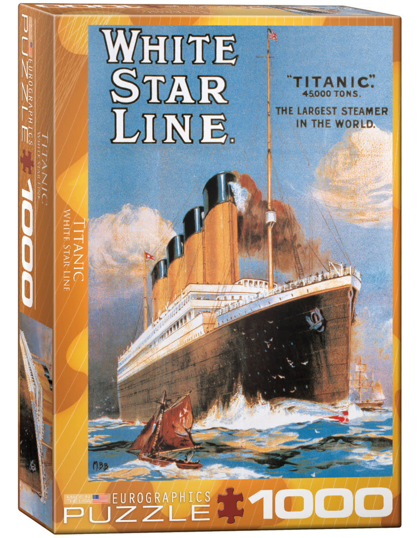 Eurographics Titanic White Star Line 1000 pc