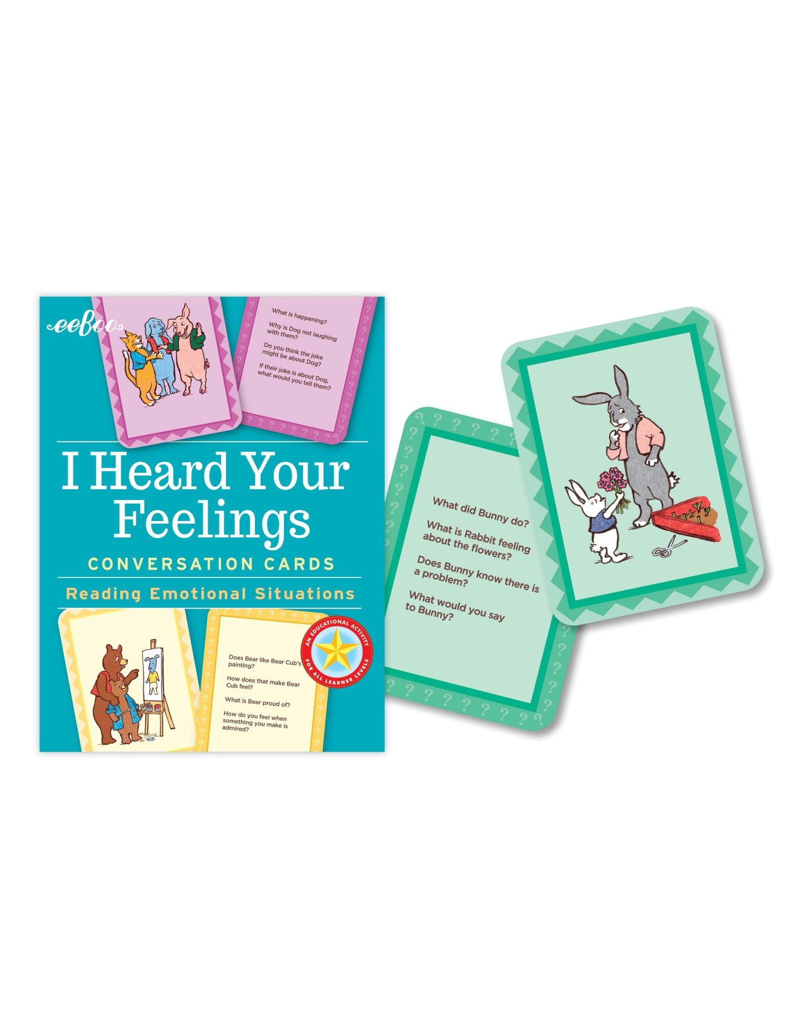 eeBoo I Heard Your Feelings Conversation Flash Cards