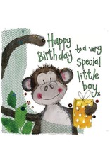 Alex Clark Art Little Boy Monkey Card