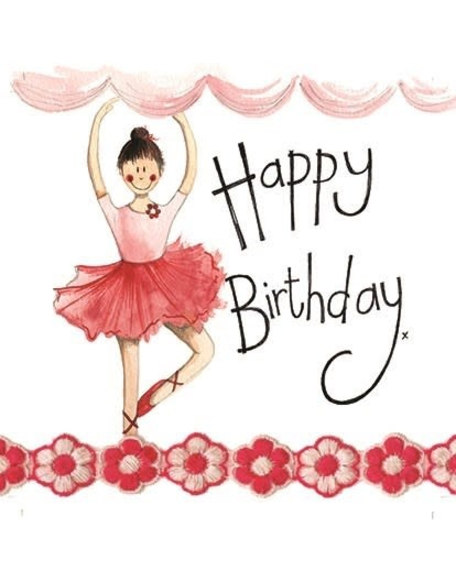 Alex Clark Art Ballerina Birthday Card