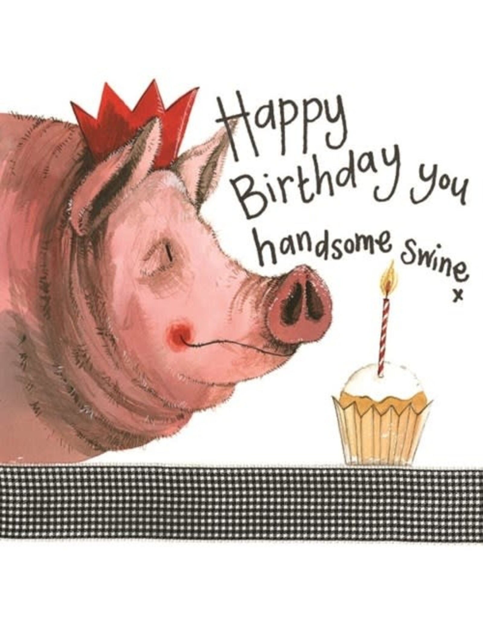 Alex Clark Art Handsome Swine Card