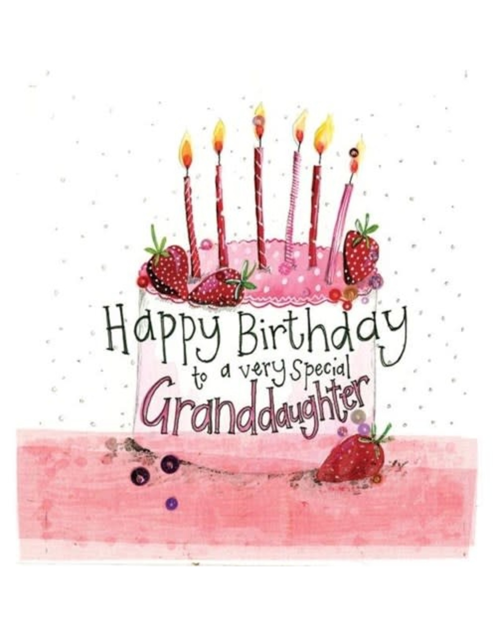 Alex Clark Art Granddaughter Cake Birthday Card