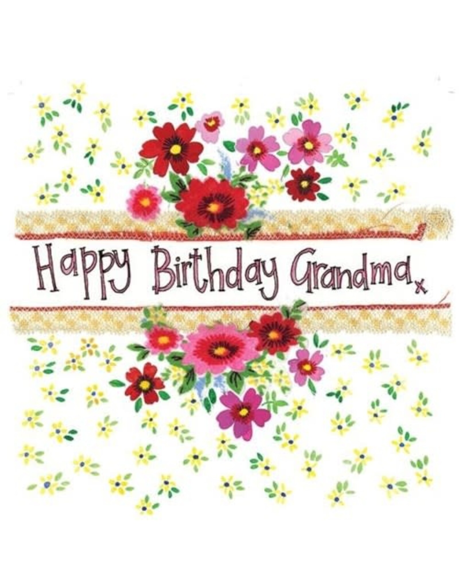 Alex Clark Art Grandma Floral Card