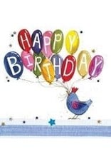 Alex Clark Art Bird & Balloons Card