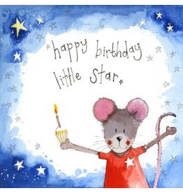 Alex Clark Art Starlight Mouse Birthday Card