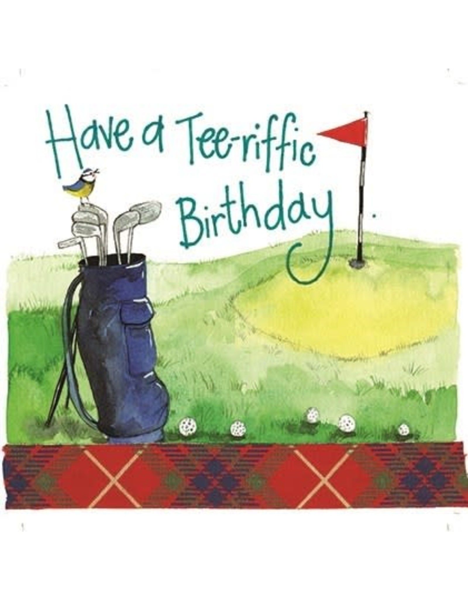 Alex Clark Art Golf Bag Birthday Card