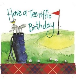 Alex Clark Art Golf Bag Birthday Card