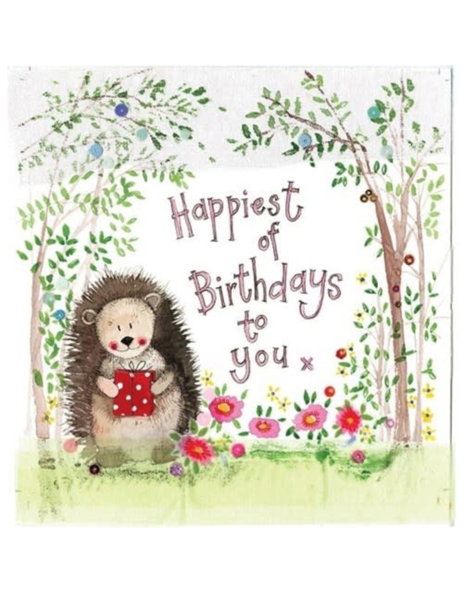 Alex Clark Art Hedgehog Birthday Card