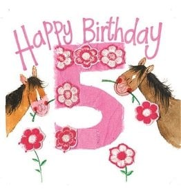 Alex Clark Art 5 Year Old Girl Birthday Card