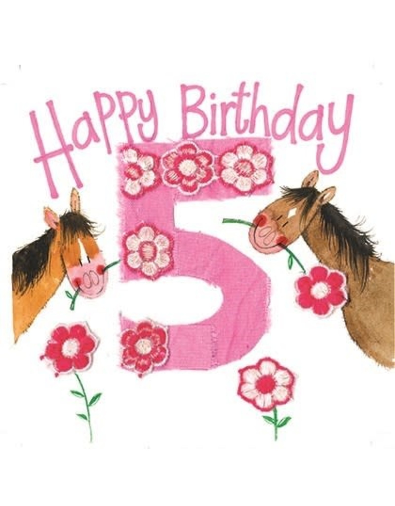 Alex Clark Art 5 Year Old Girl Birthday Card