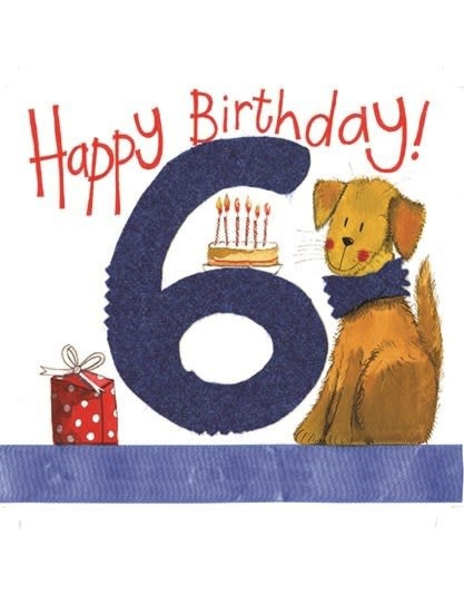 Alex Clark Art 6 Year Old Birthday Card
