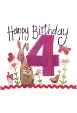 Alex Clark Art 4 Year Old Girl Birthday Card