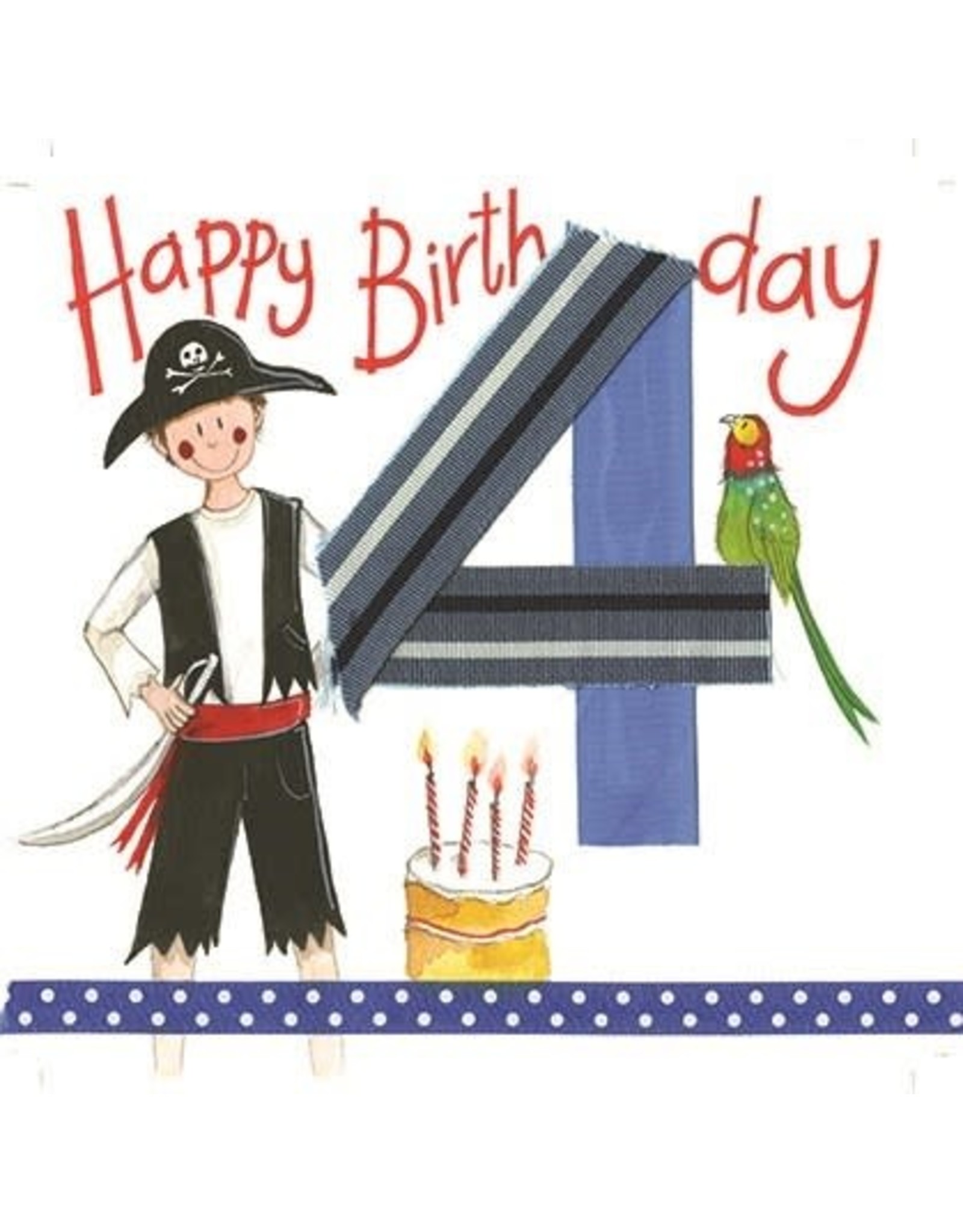 Alex Clark Art 4 Year Old Boy Birthday Card