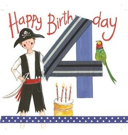 Alex Clark Art 4 Year Old Boy Birthday Card