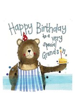 Alex Clark Art Grandson Bear Birthday Card