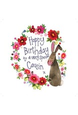 Alex Clark Art Cousin Rabbit Birthday Card