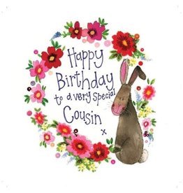 Alex Clark Art Cousin Rabbit Birthday Card