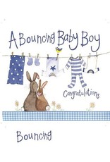 Alex Clark Art Blue Washing Line Card