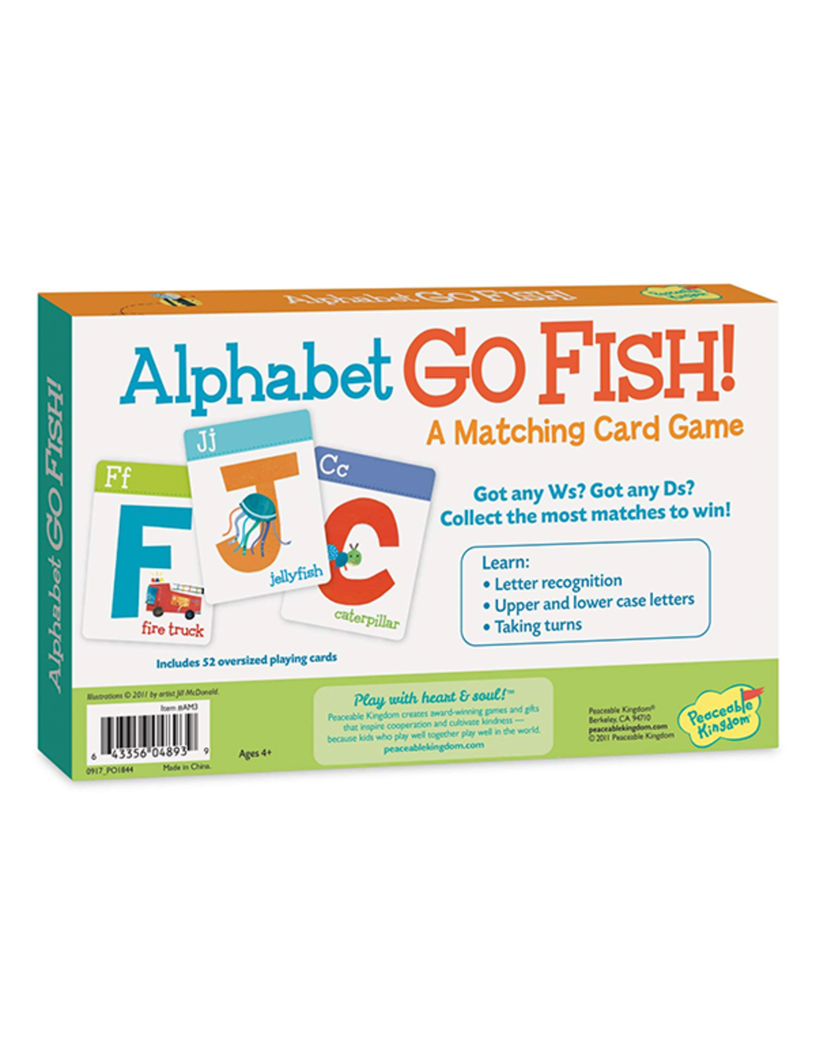 Peaceable Kingdom Alphabet Go Fish