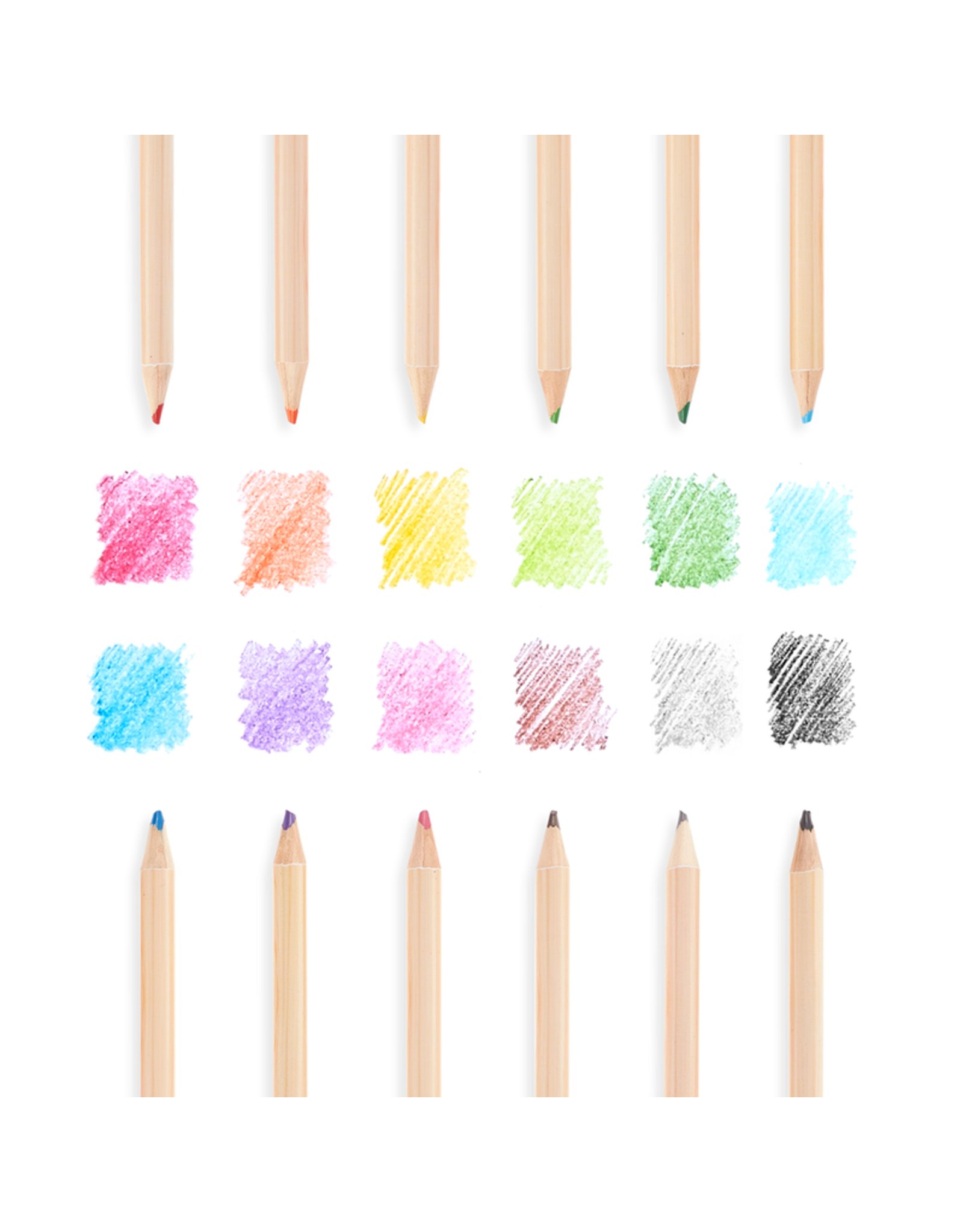 Ooly Un-Mistake-Ables! Erasable Colored Pencils - Set of 12