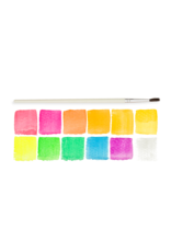 Ooly Chroma Blends Watercolor 13 pc Paint Set - Neon