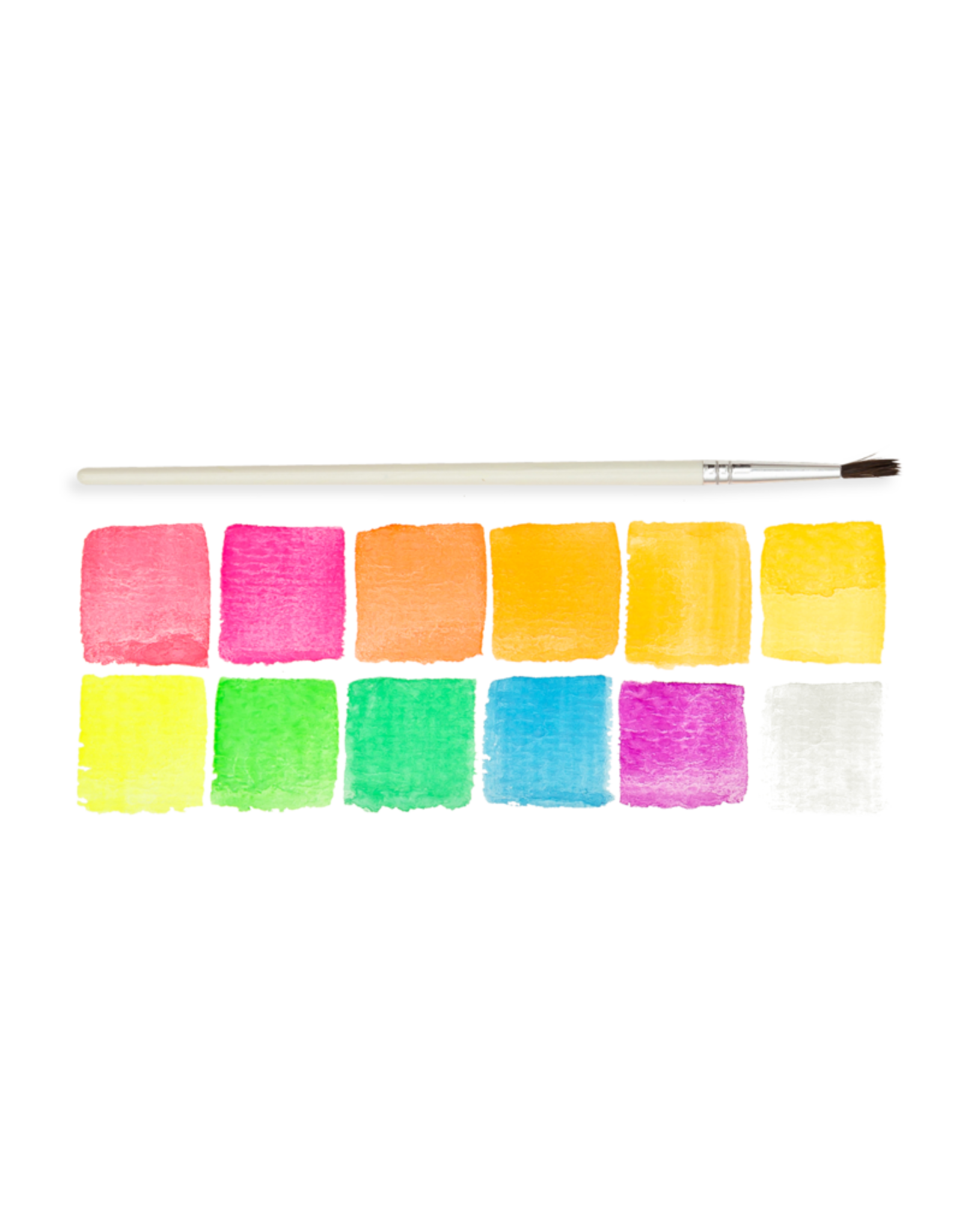Ooly Chroma Blends Watercolor 13 pc Paint Set - Neon