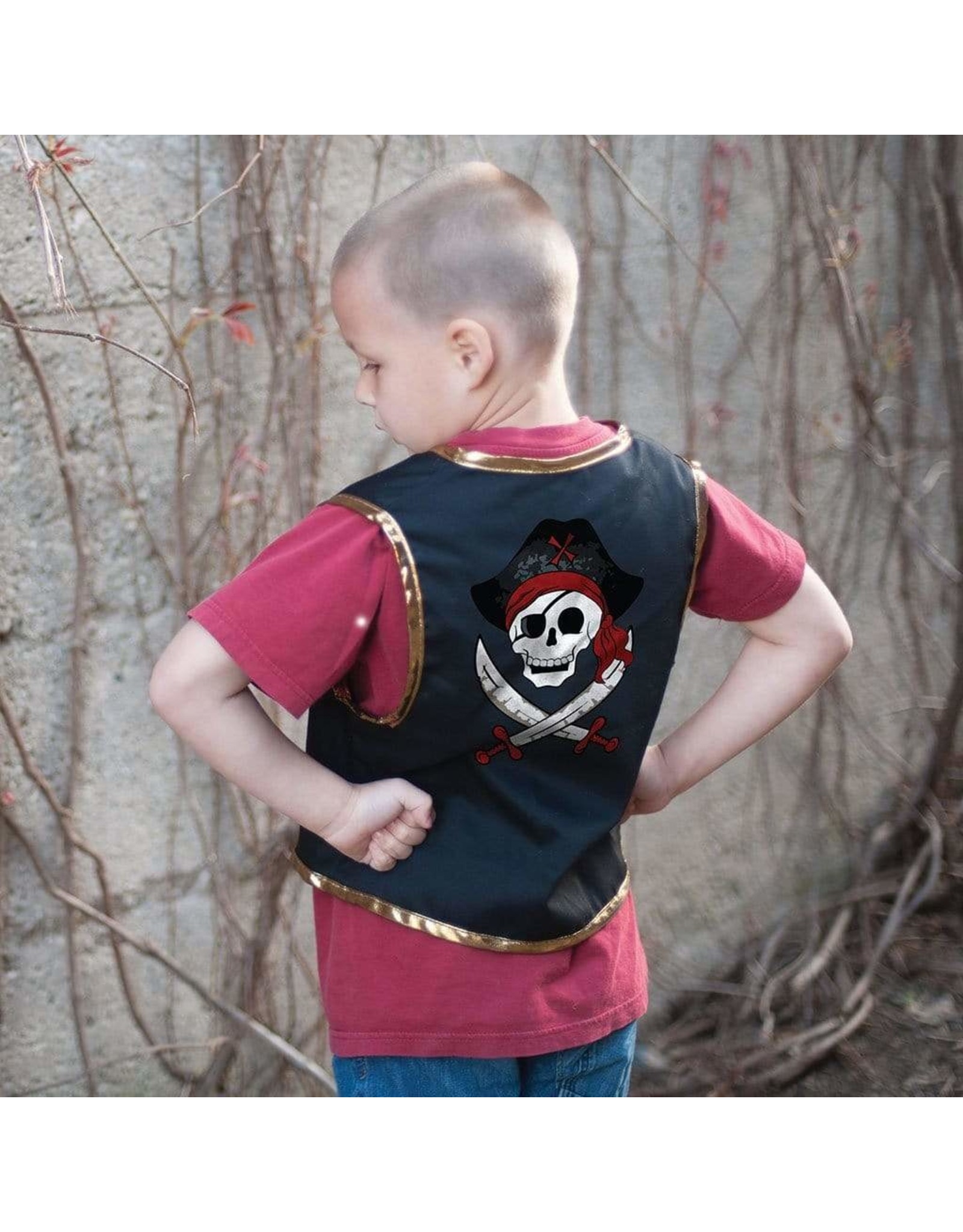 Great Pretenders Pirate Vest with Eye Patch