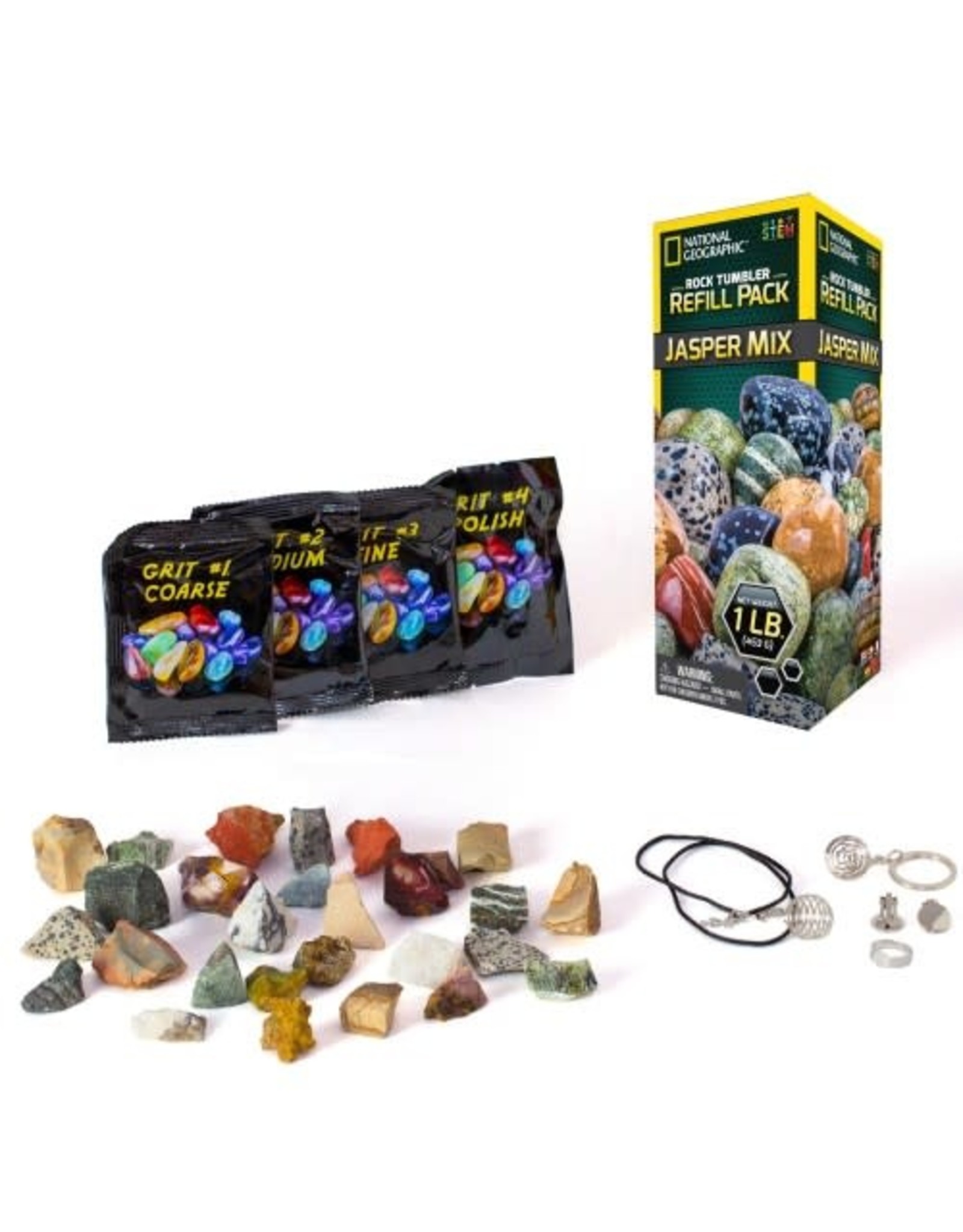 Incredible Novelties National Geographic Jasper Rock Tumbler Refill Kit
