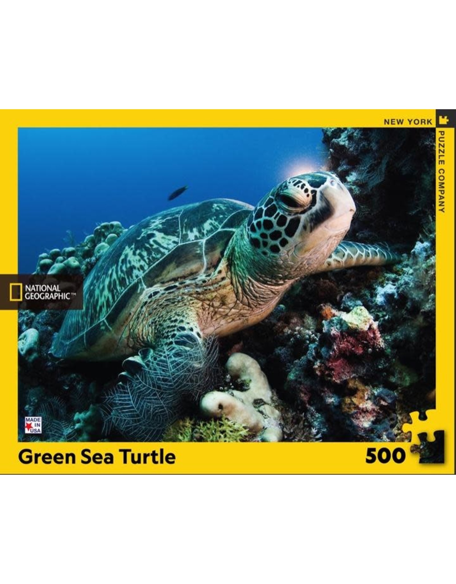 New York Puzzle Co. Green Sea Turtle 500 pc