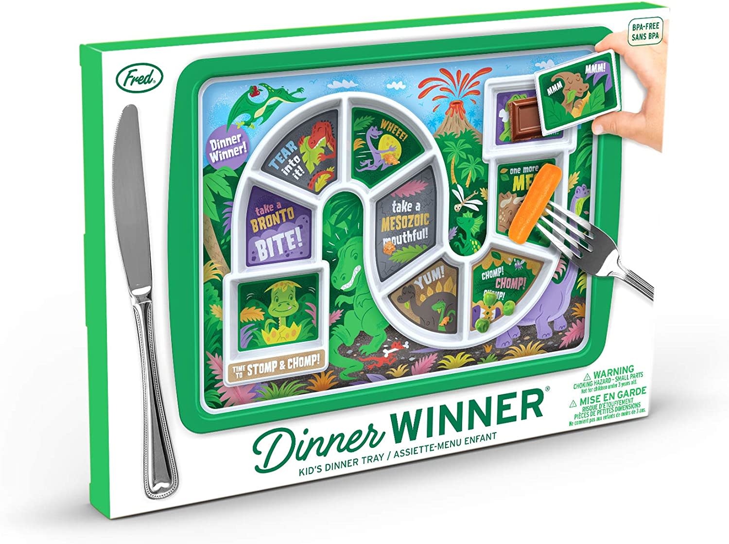 Dinner Winner Dino Time Plate Tumbleweed Toys