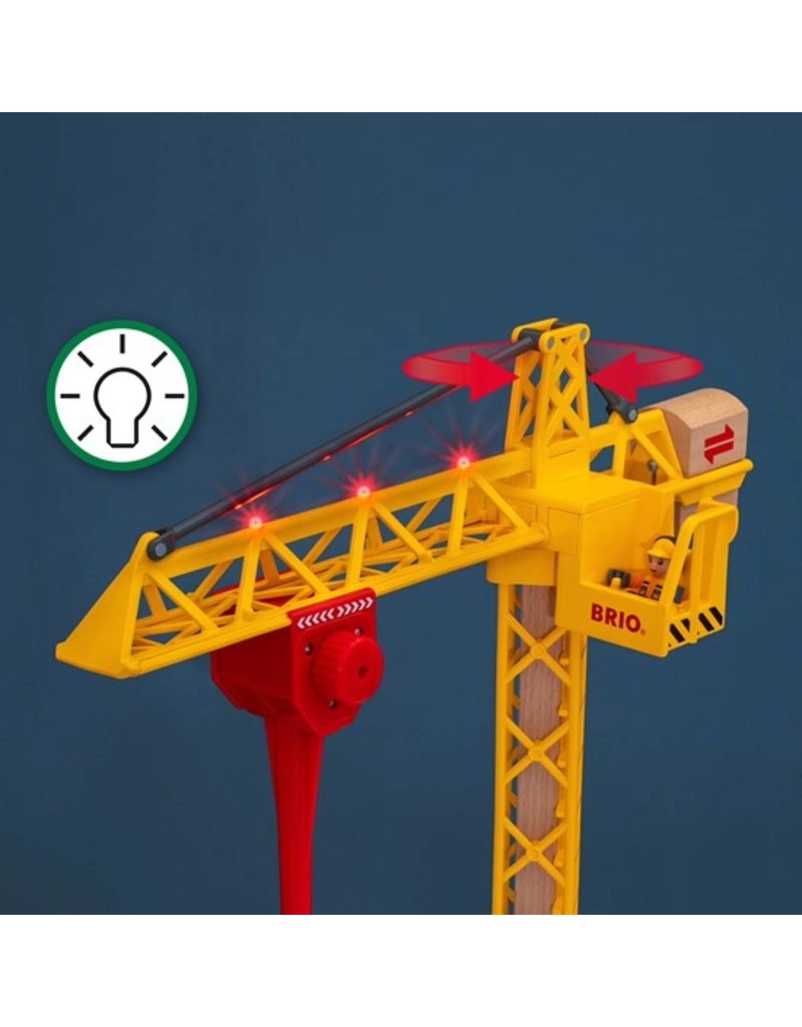 Brio BRIO Construction Crane with Lights