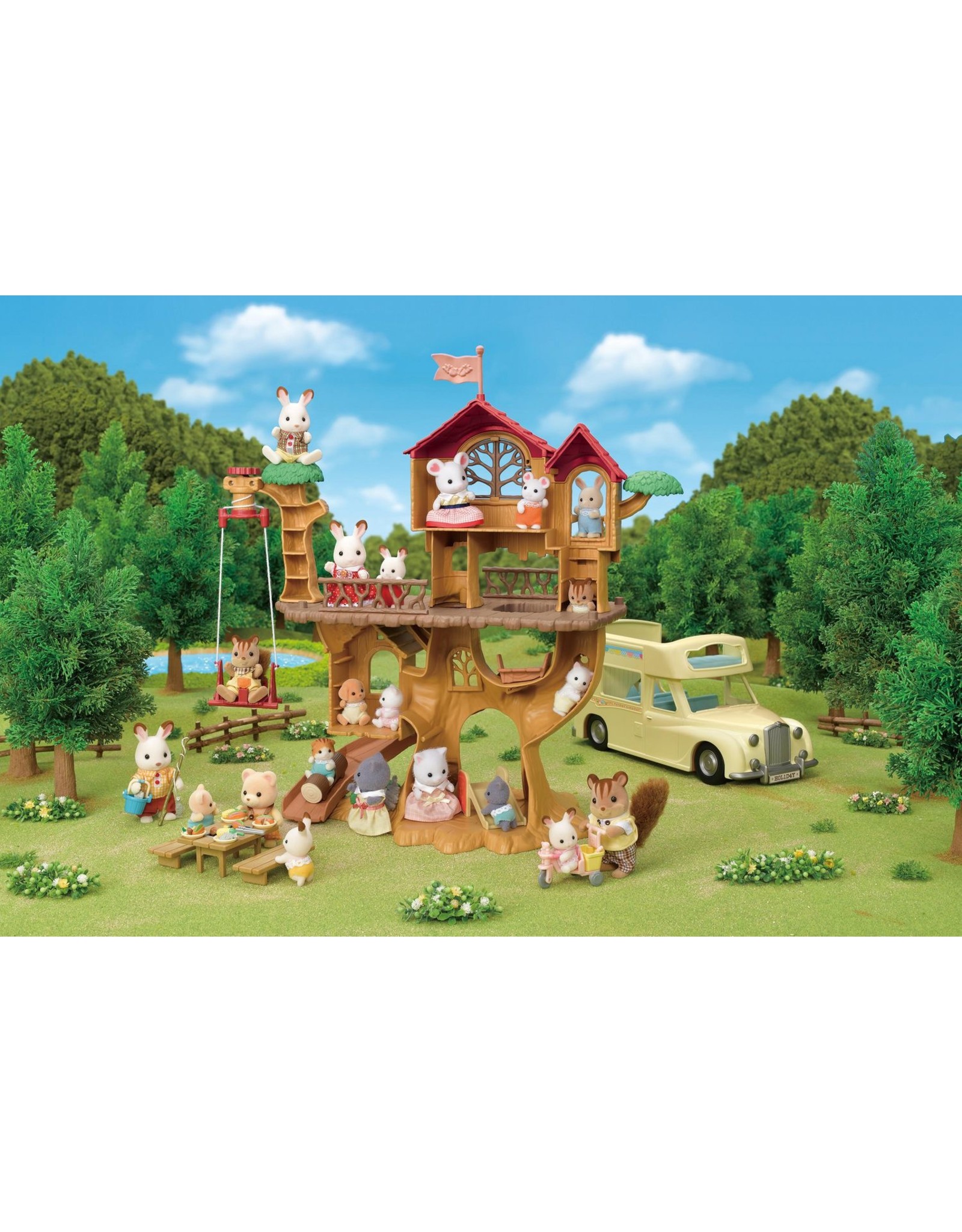 Calico Critters Calico Critters Adventure Tree House Gift Set