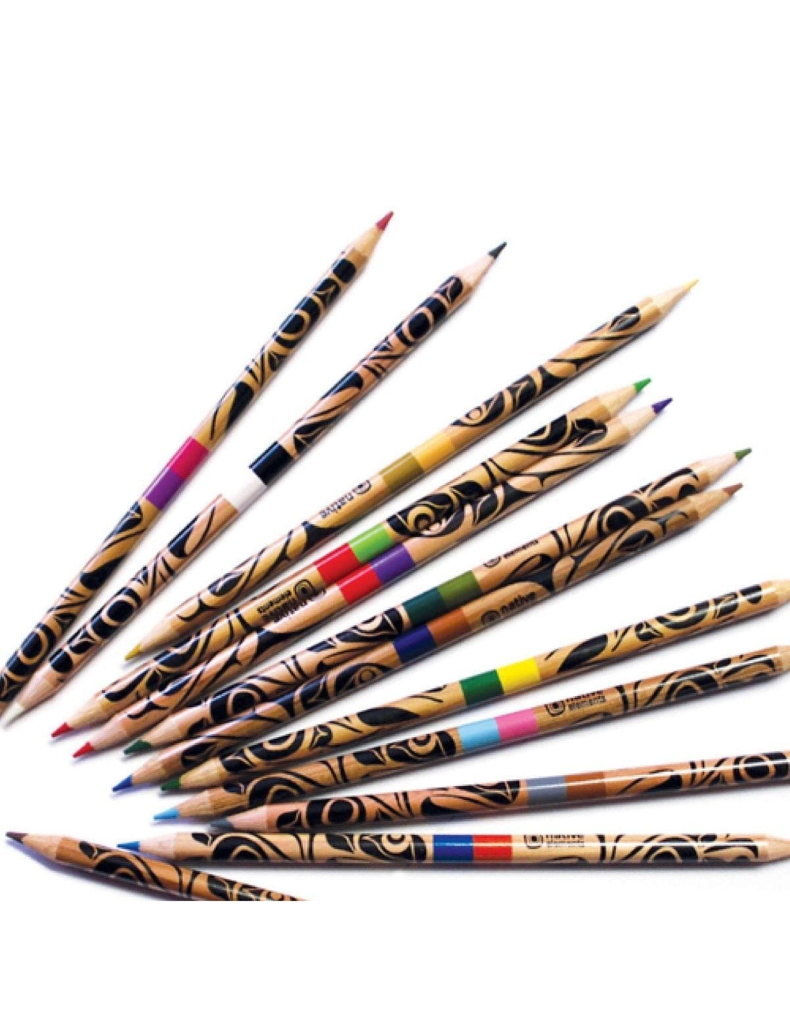 Native Northwest Colouring Pencils - Eagle by T.J. Sgwaayaans Young